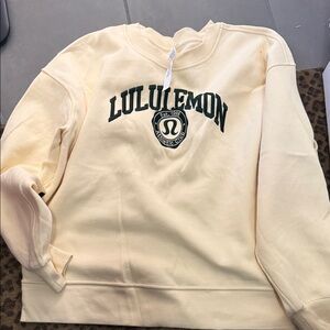 lululemon athletica Cream Crewneck Sweater worn once